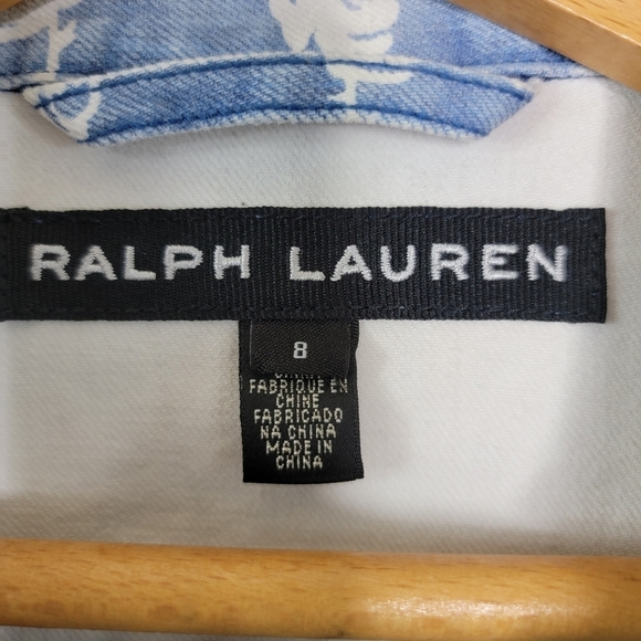 Ralph Lauren Black Label | Floral Denim Jacket - Picture 6 of 7